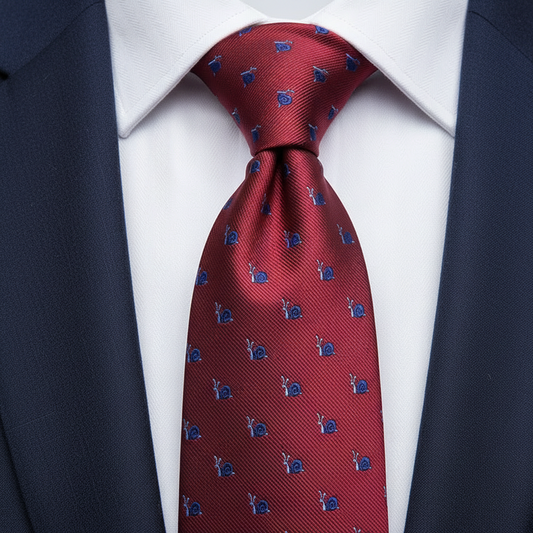 7.5cm Red Garden Snail Tie