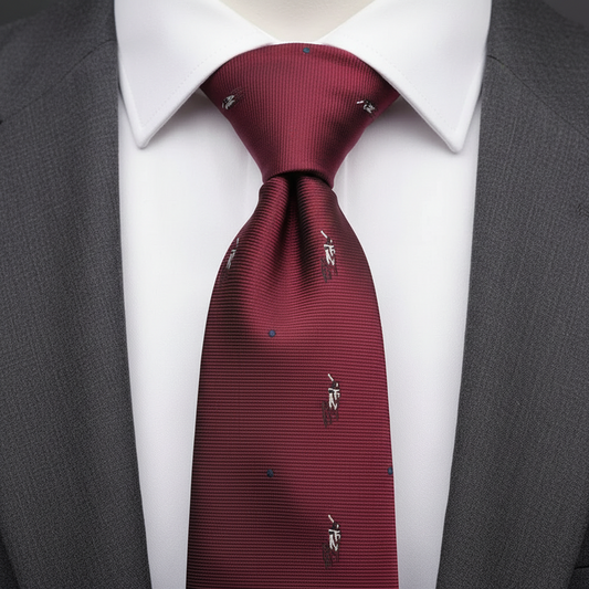Rosewood Red Horse Jockey Printed Tie