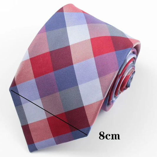 8cm Multi Checkered Necktie