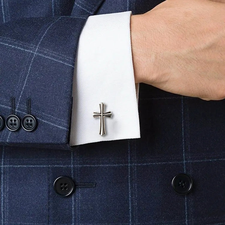 Holy Symbol Christian Cross Cufflinks