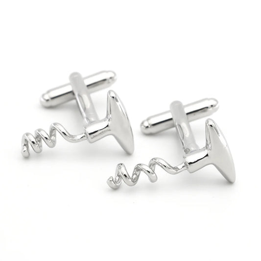 Cork opener design cufflinks