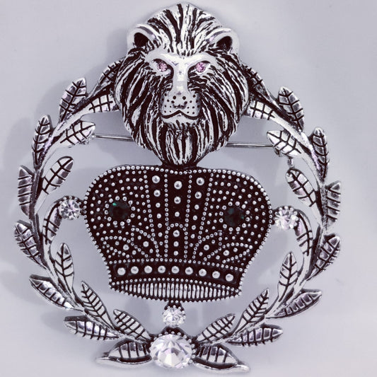 Lion King Crown Brooch-Shopwithstyle