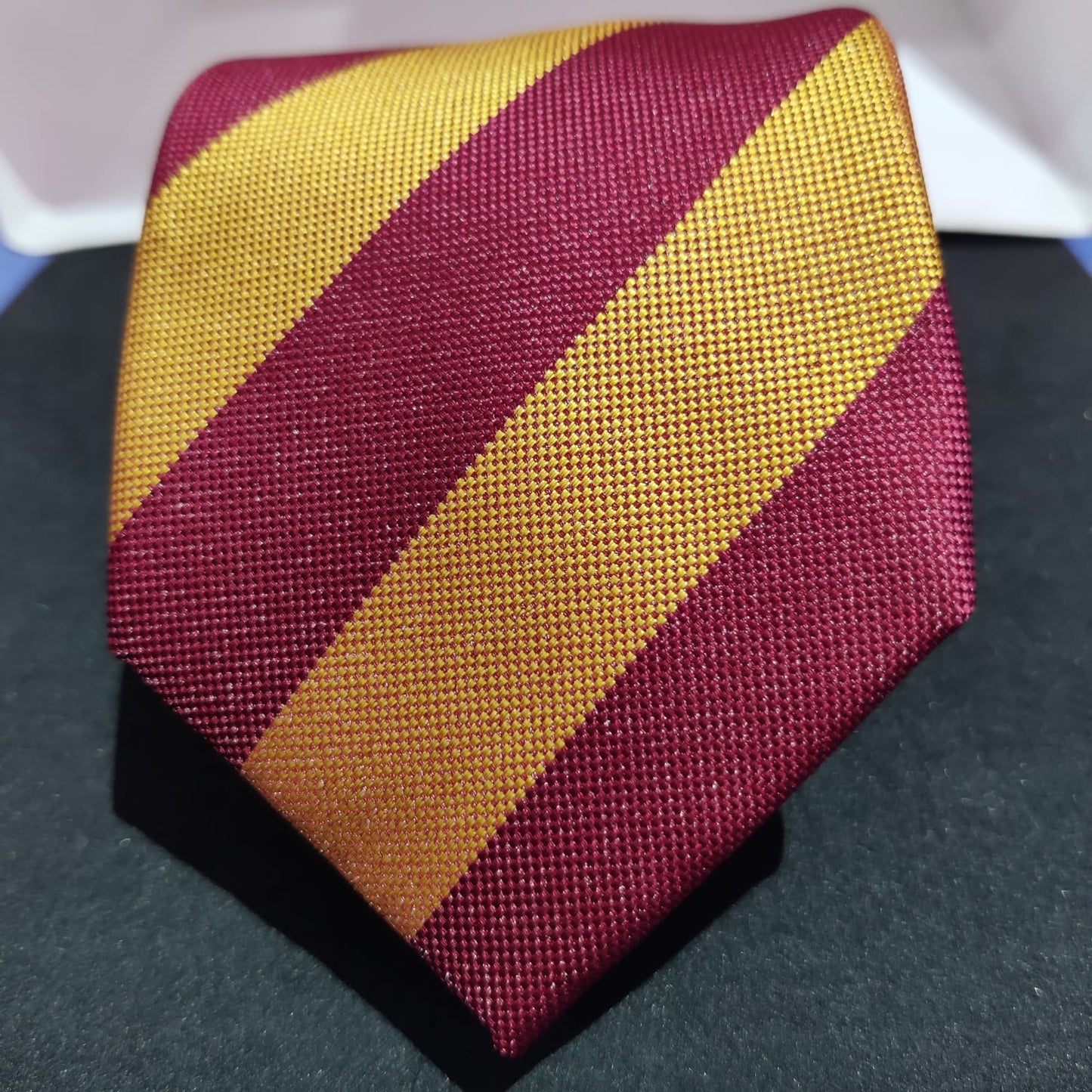 8cm Red Yellow Striped Tie