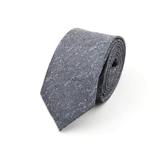 6cm Solid Grey Texture Tie-Shopwithstyle