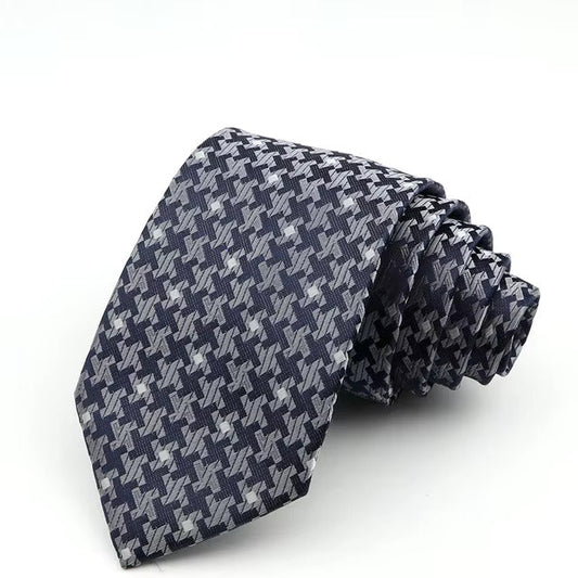 6cm Silver Grey Graphics Tie-Shopwithstyle