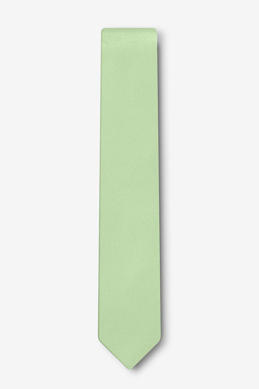 6cm Skinny Silk Green Tie