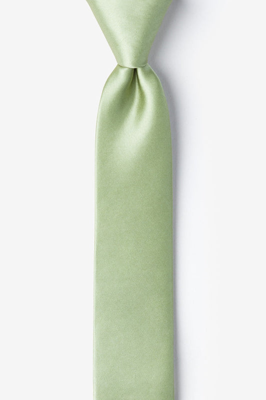6cm Skinny Silk Green Tie-Shopwithstyle