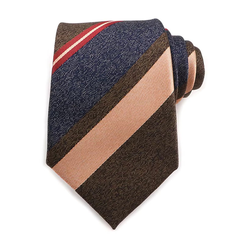 8cm Vintage Textured Striped Necktie