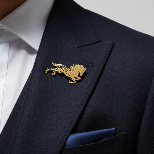 Galloping Stallion Brooch