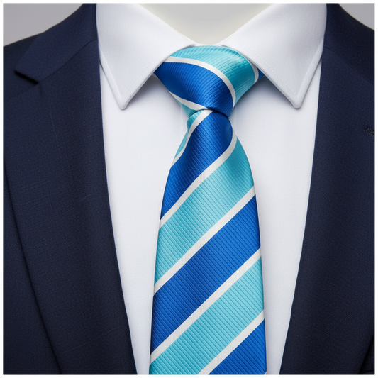 Aqua Breeze Striped Tie