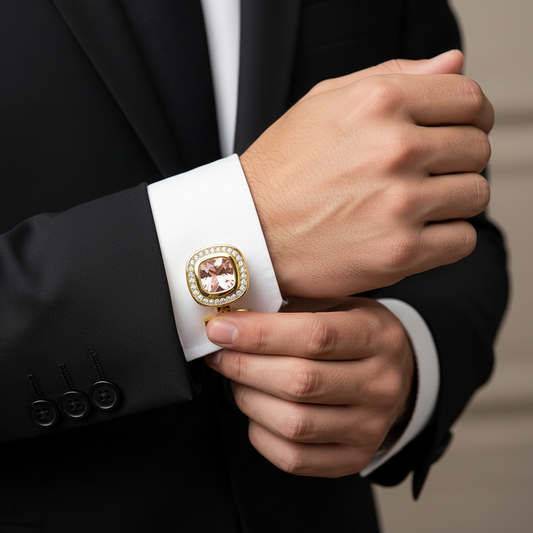 Regal Opulence Gold Cufflinks