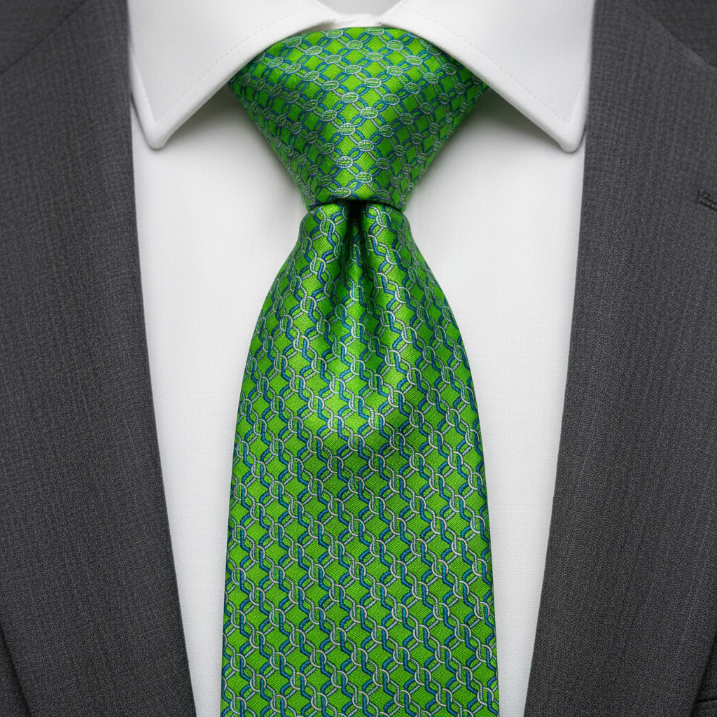 Verdant Chainlink Necktie