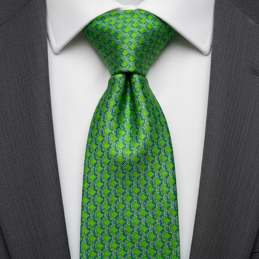 Verdant Chainlink Necktie