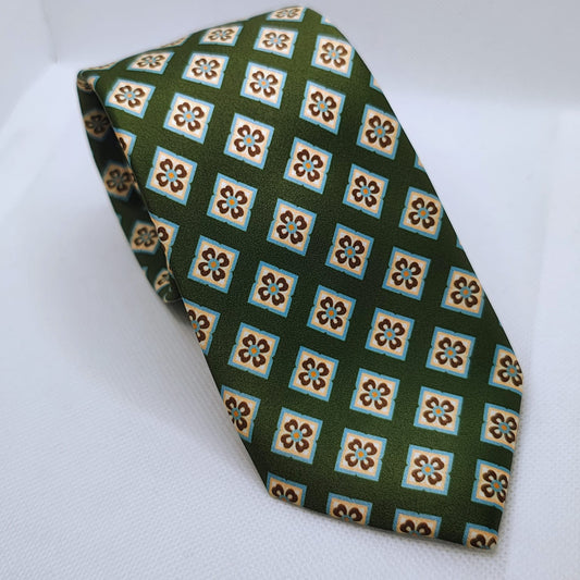 Emerald Mosaic Necktie