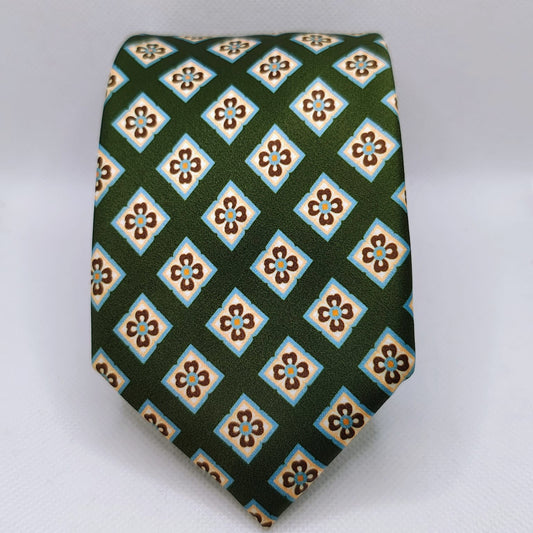 Emerald Mosaic Necktie