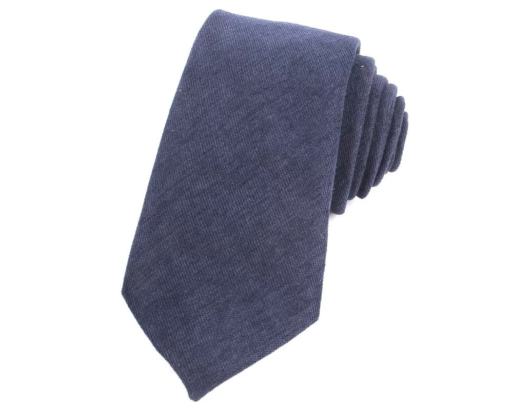 The Midnight Grace Tie – Deep Navy Edition