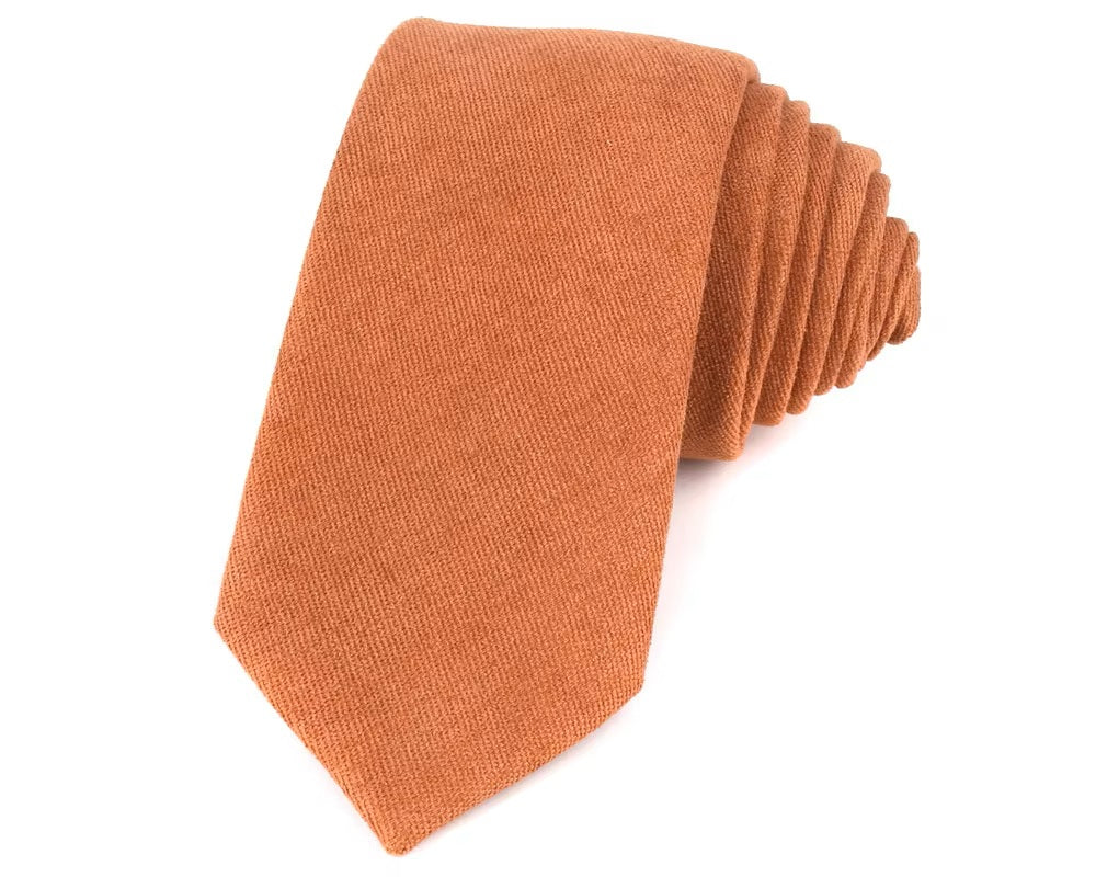 The Autumn Charm Tie – Burnt Orange Edition