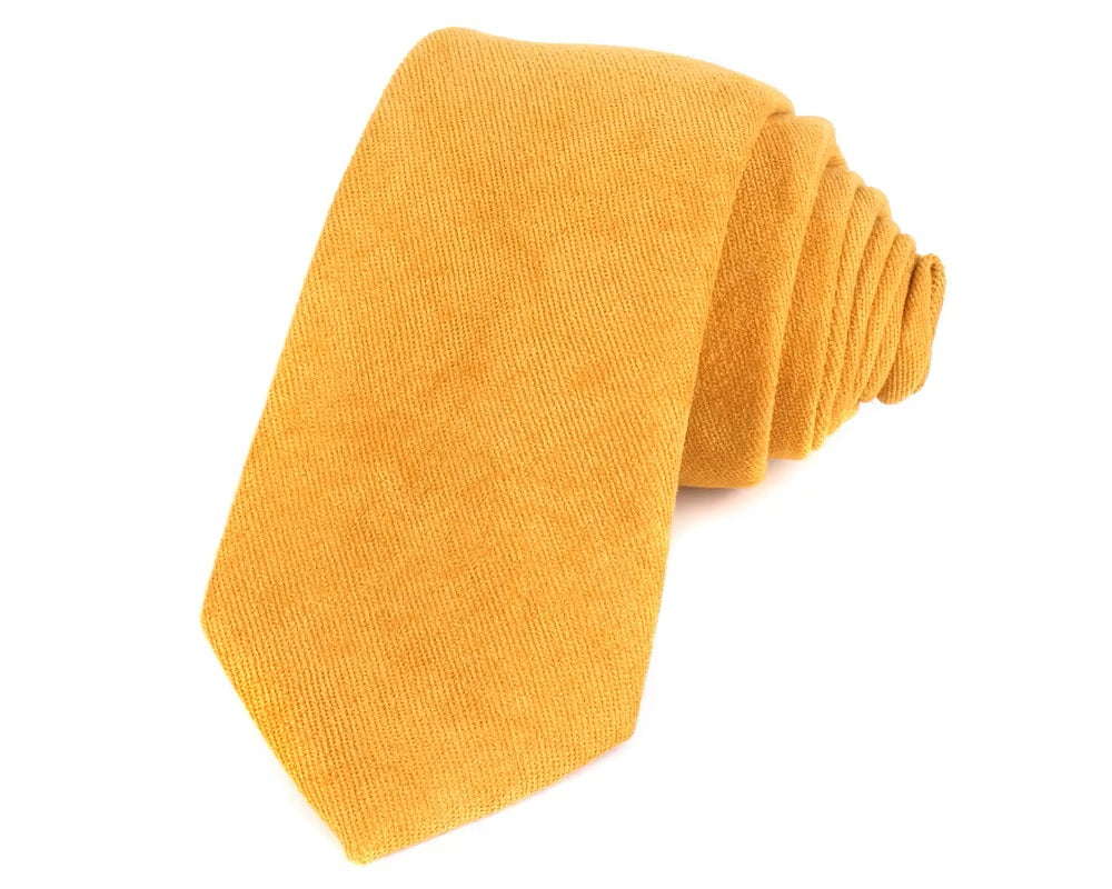 The Golden Aura Tie – Mustard Edition