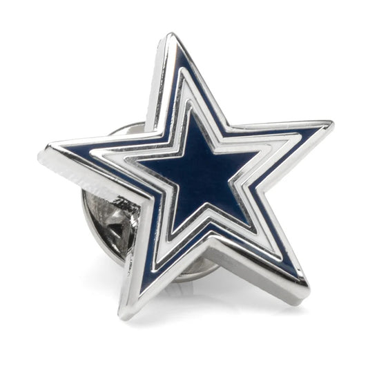 Navy and White Prismatic Star Lapel Pin