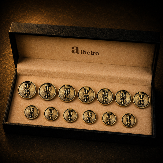 Trishul Brass Button