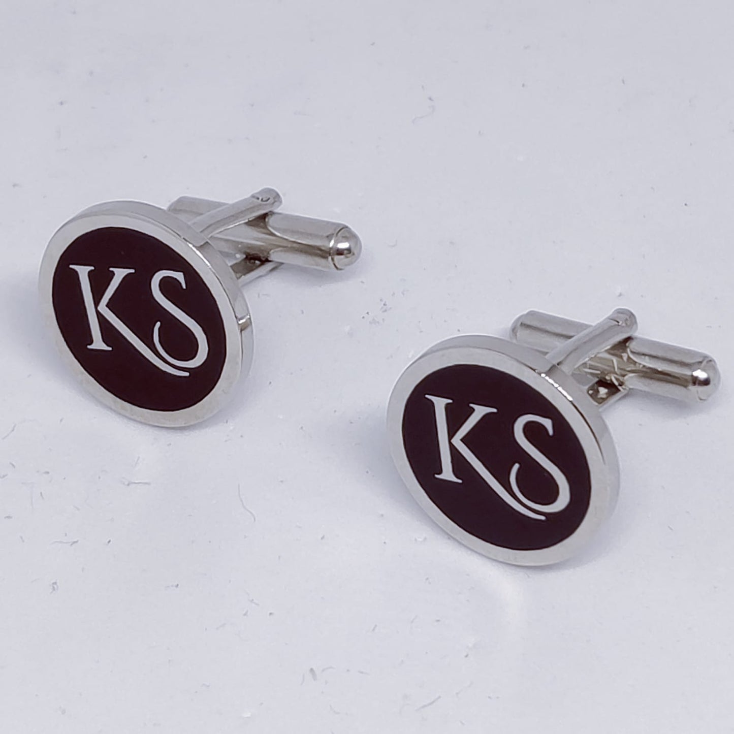 KS Initial Monogram Cufflinks