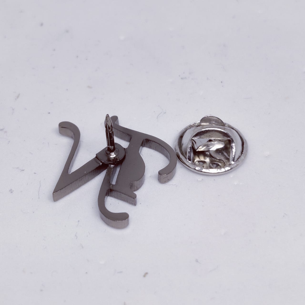 TN Double Initial Lapel Pin