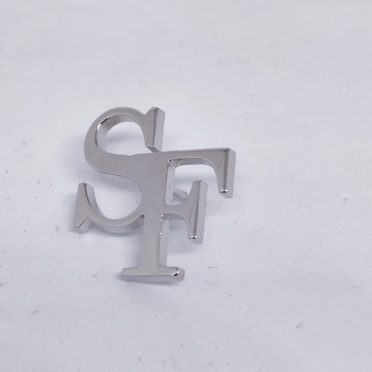 SF Double Initial Lapel Pin
