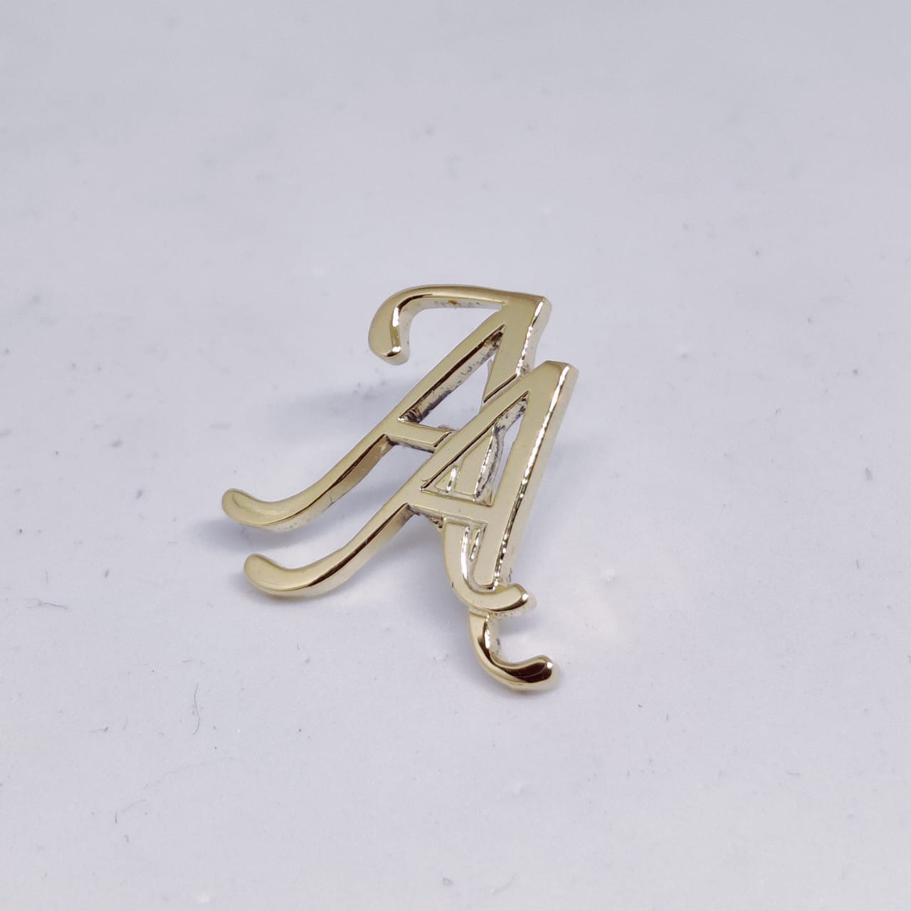 AA Double Initial Lapel Pin