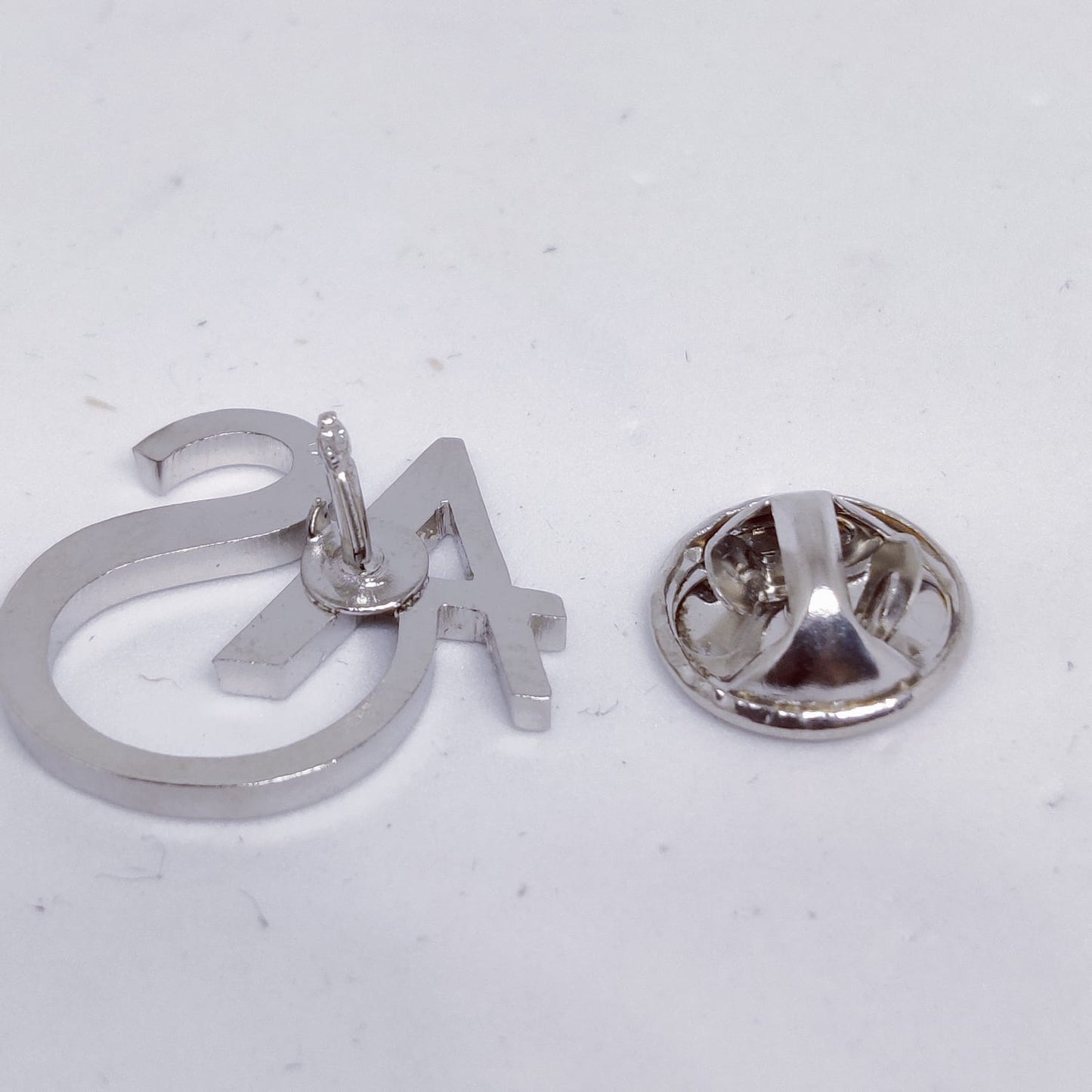 AS Double Initial Lapel Pin