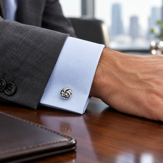 albetro-heritage-knot-cufflinks-model