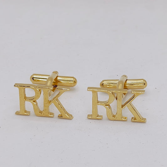 RK Double Initial Cufflinks