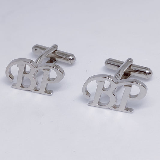 BP Double Initial Cufflinks