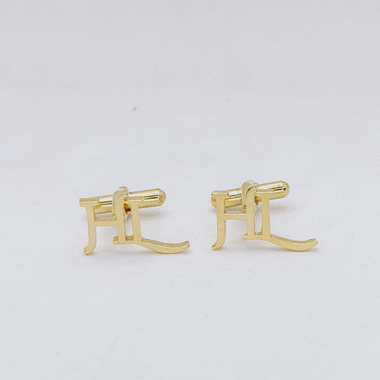 HL Double Initial Cufflinks