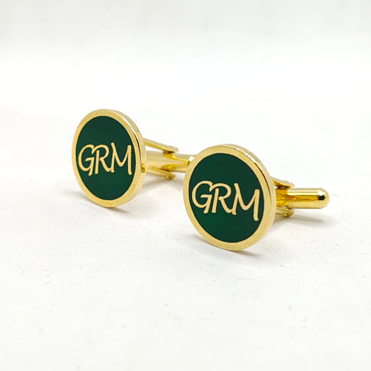 GRM Initial Monogram Cufflinks