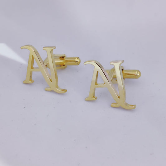 AJ Double Initial Cufflinks