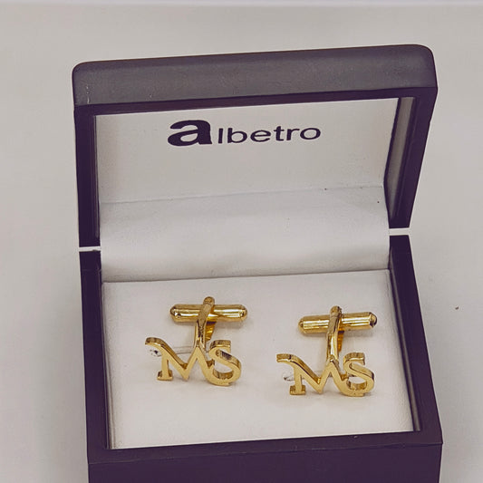 MS Double Initial Cufflinks