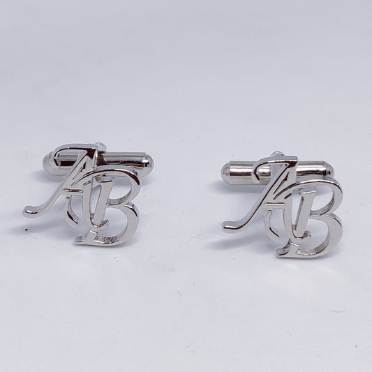 AB Double Initial Cufflinks