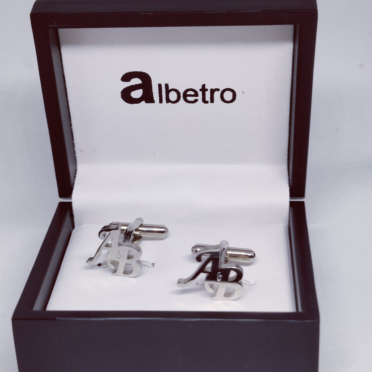 AB Double Initial Cufflinks
