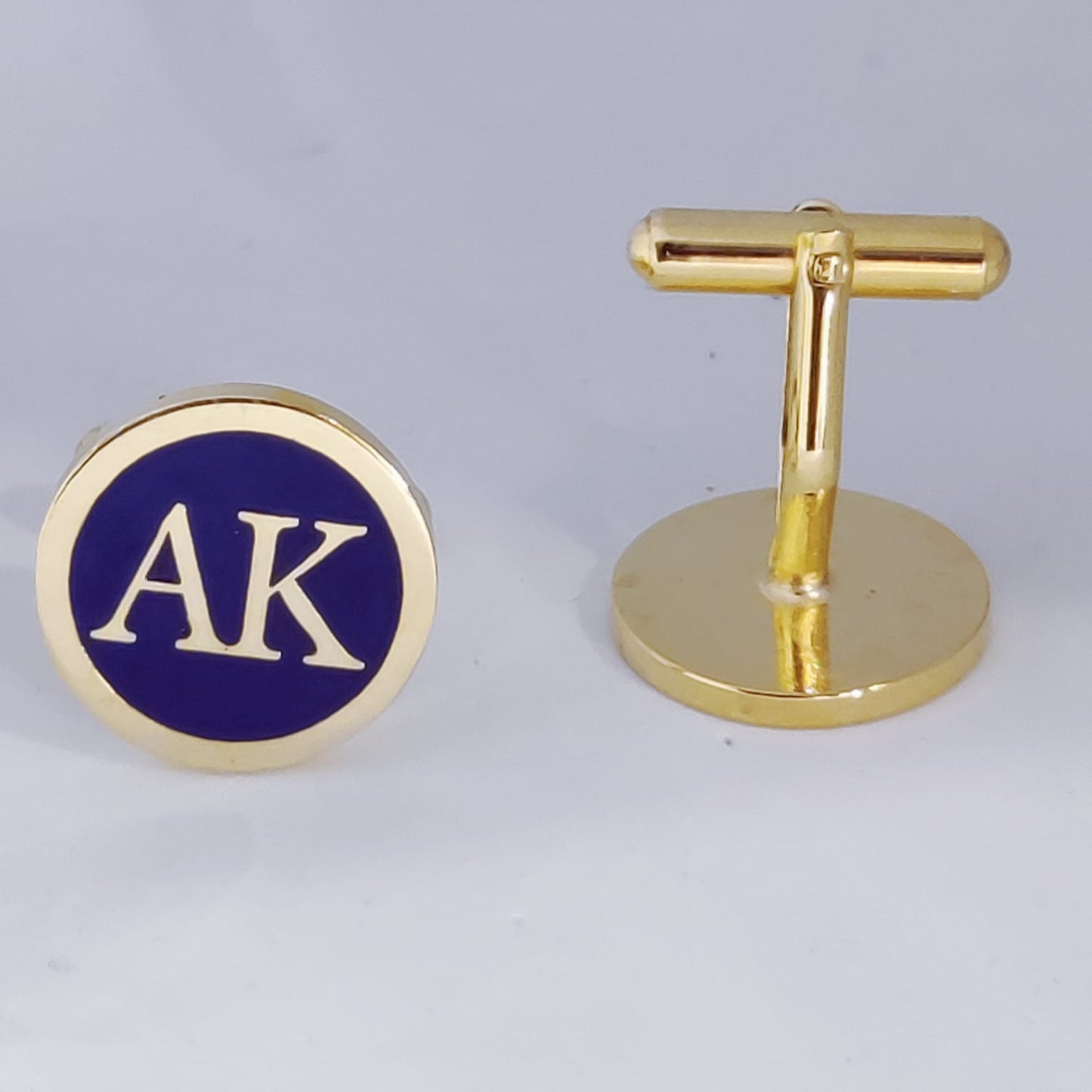 AK initial monogram cufflinks