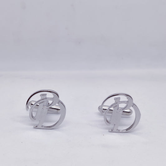 PD Double Initial Cufflinks