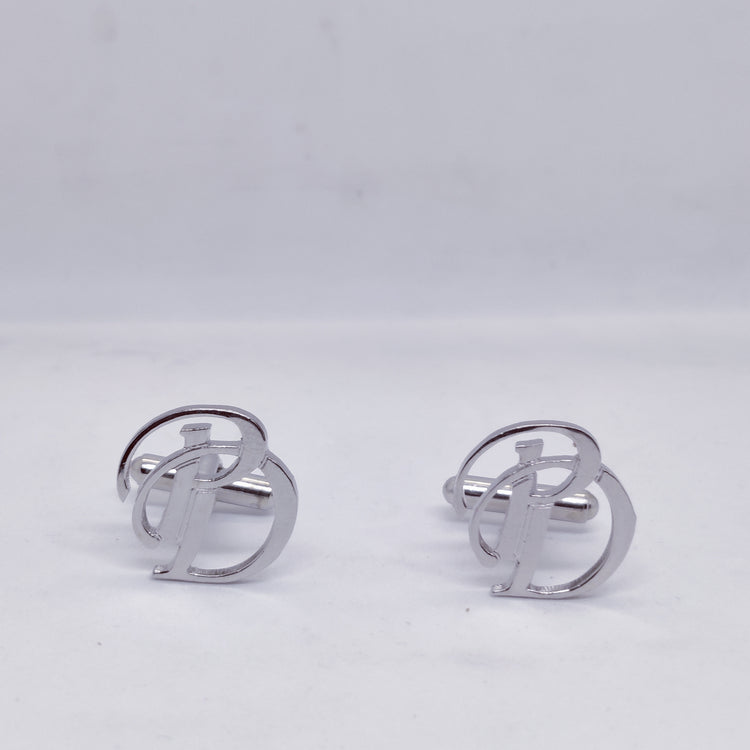 PD Double Initial Cufflinks