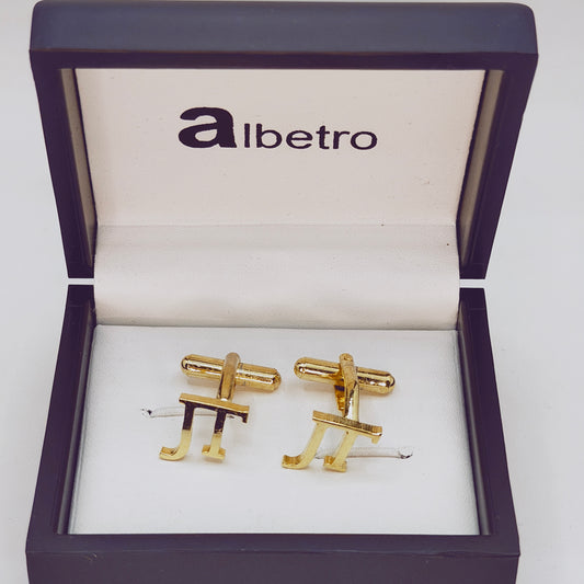 JT Double Initial Cufflinks