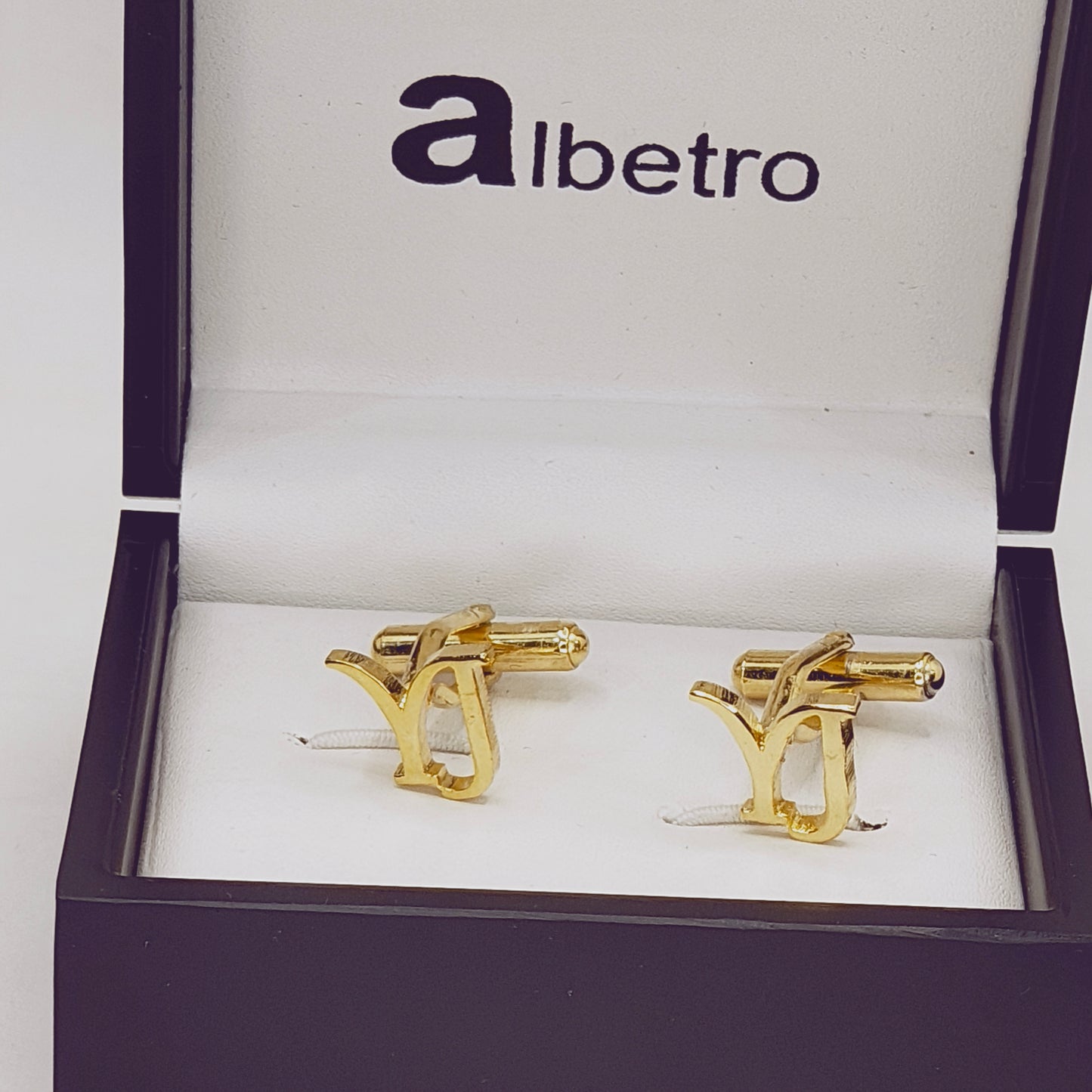 YJ Double Initial Cufflinks