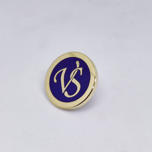 VS Initial Monogram Lapel Pin