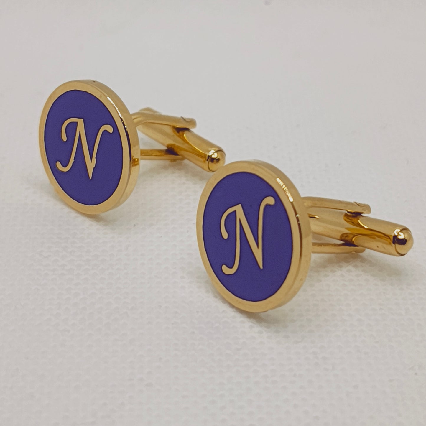Initial N Monogram Cufflinks