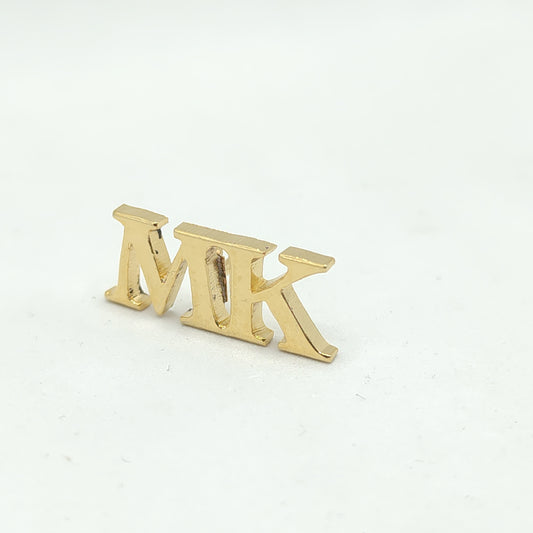 MK Double Initial Lapel Pin
