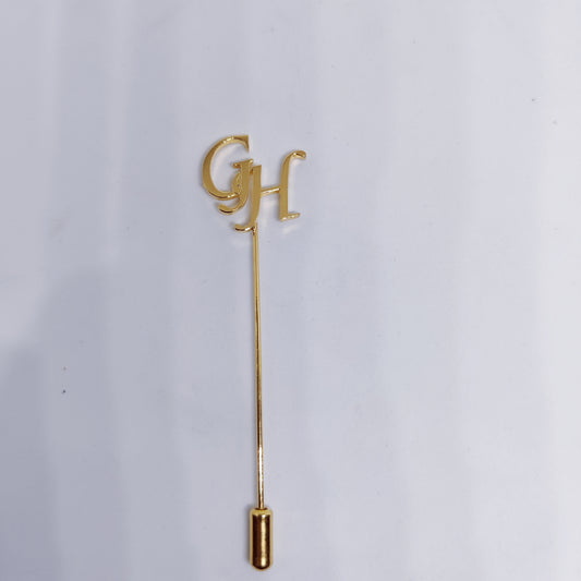 GH Double Initial Lapel Pin