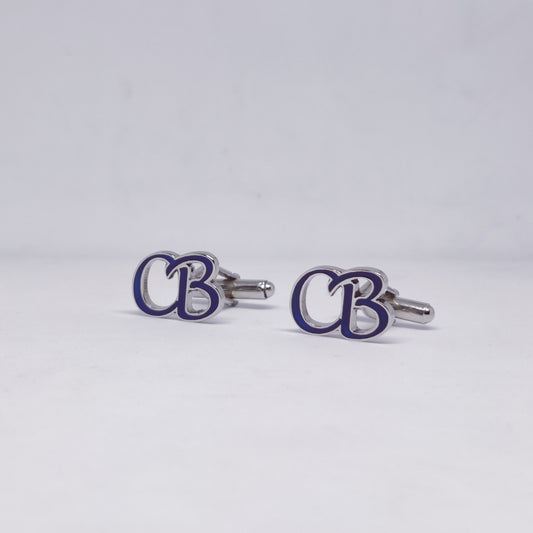 CB Initial Monogram Enamel Cufflinks