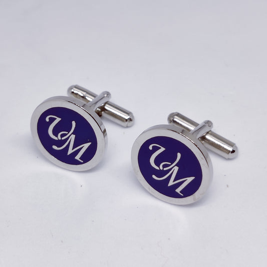 UM initial monogram cufflinks