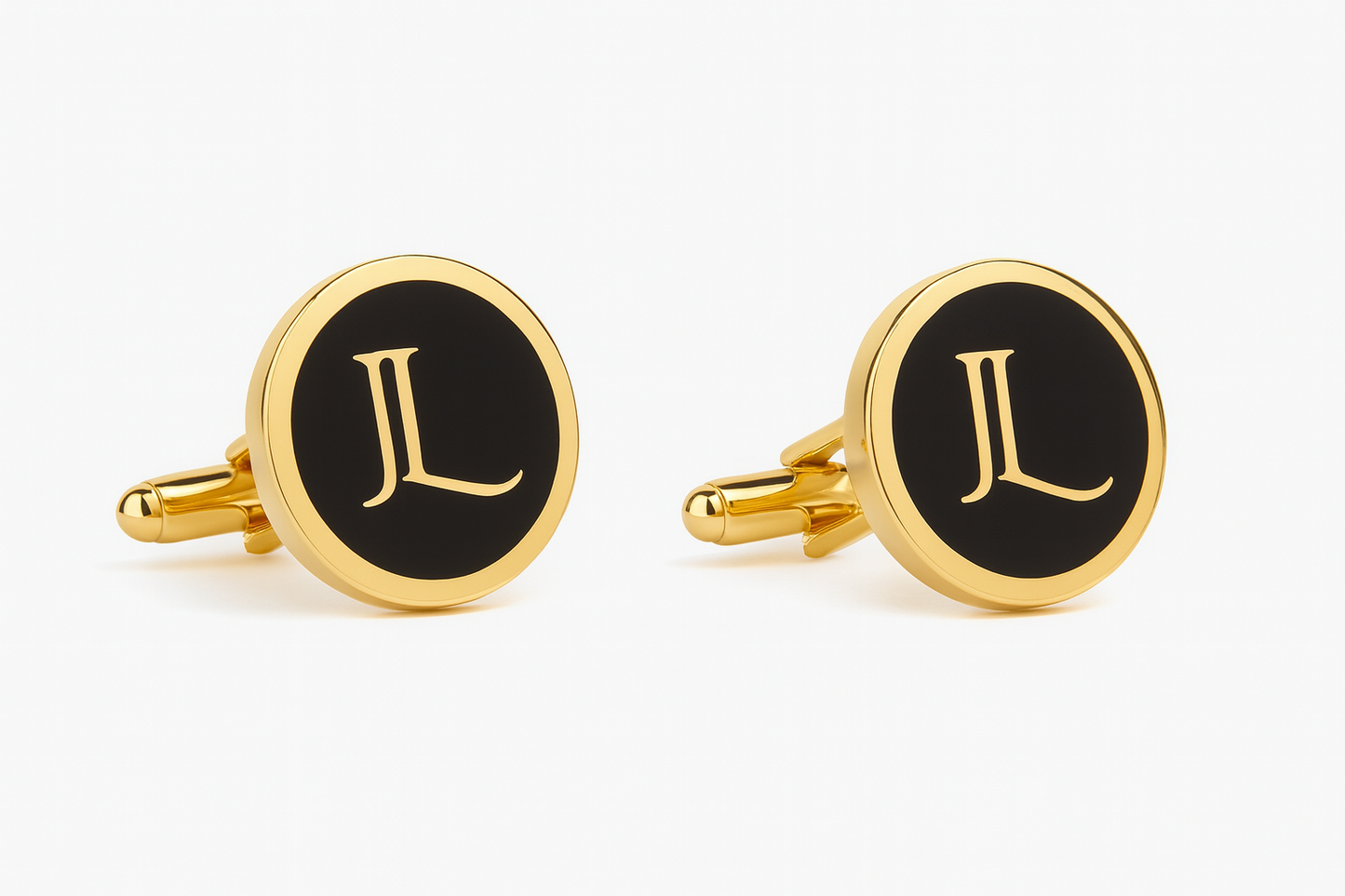 JL initial monogram cufflinks